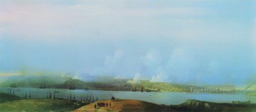 Asedio de Sebastopol 1859 Romántico Ivan Aivazovsky ruso Pinturas al óleo